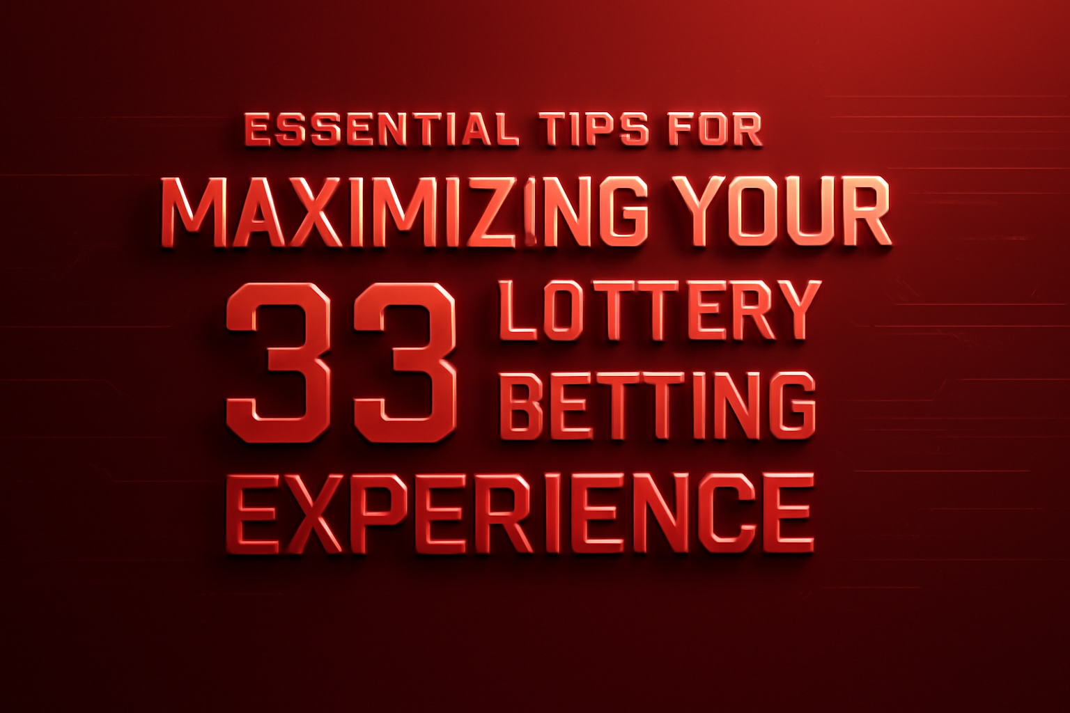 Informational scene depicting 33 Lottery User Safety Tips.