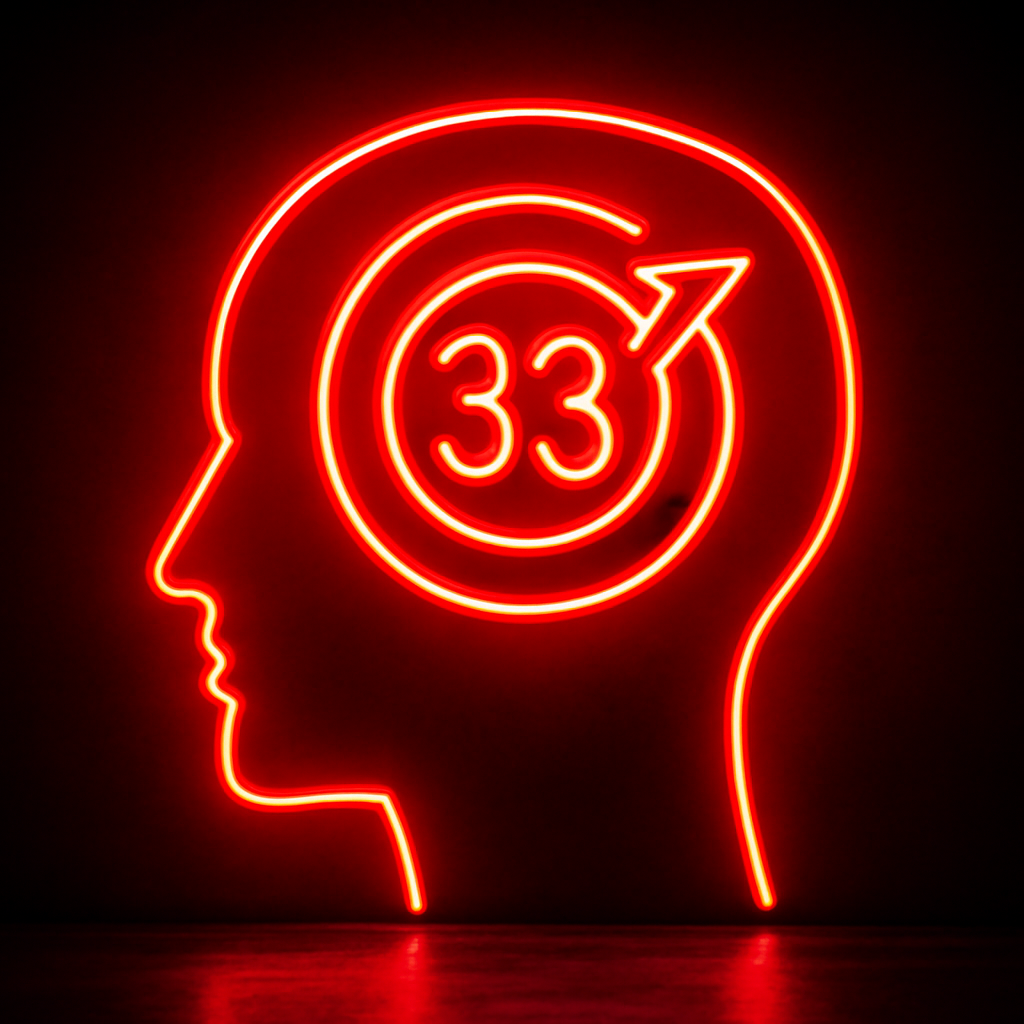 A professional badge design for 33 Lottery login troubleshooting.