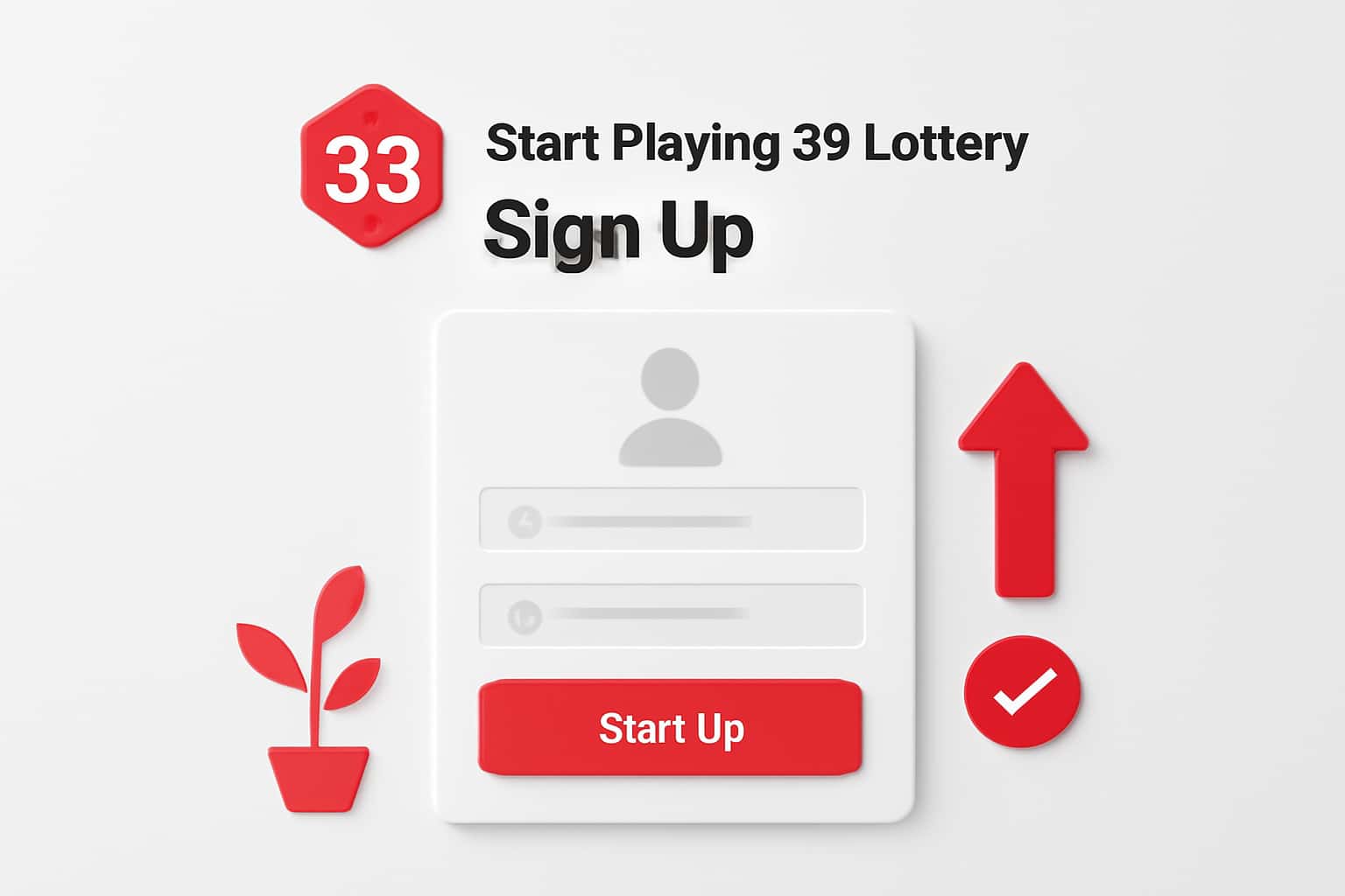 Start Playing 33 Lottery - Sign Up Interface