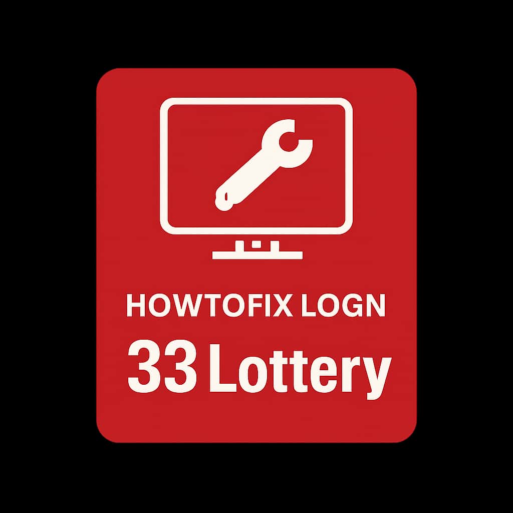 Icon representing guidance on fixing login issues related to 33 Lottery.