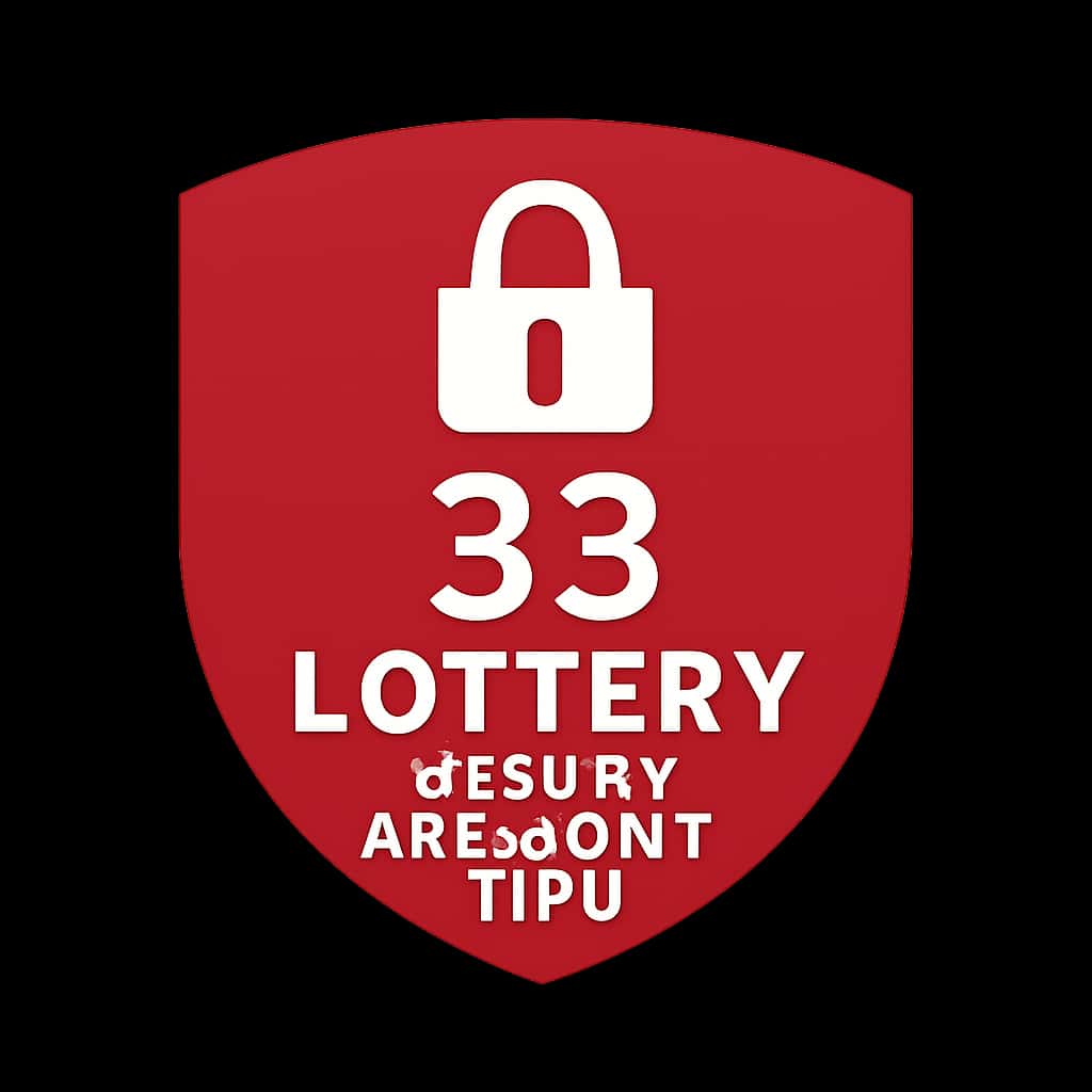 Icon indicating guidelines for secure 33 Lottery account access.
