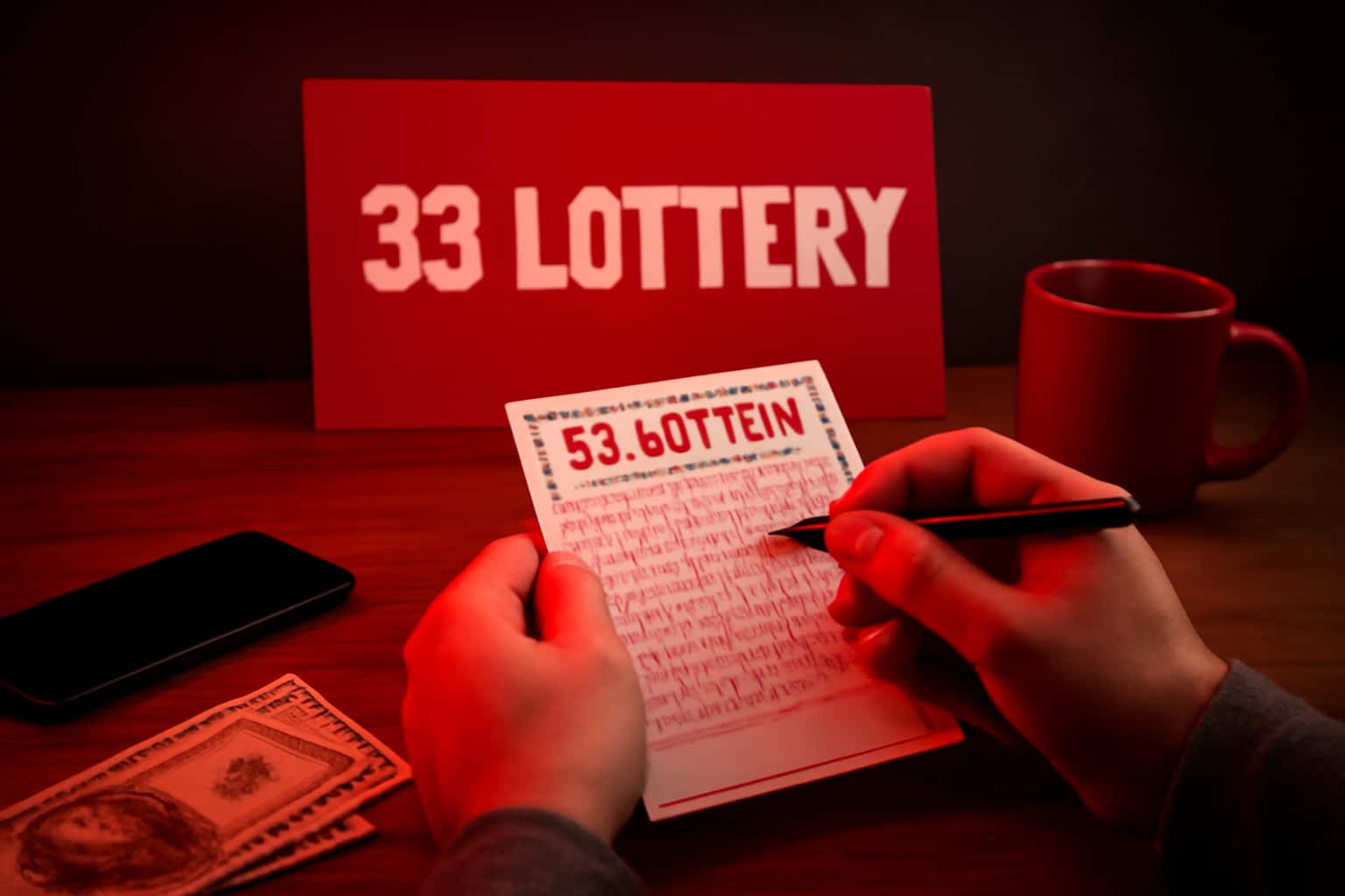 Informational representation of Using 33 Lottery securely with a focus on safety measures.