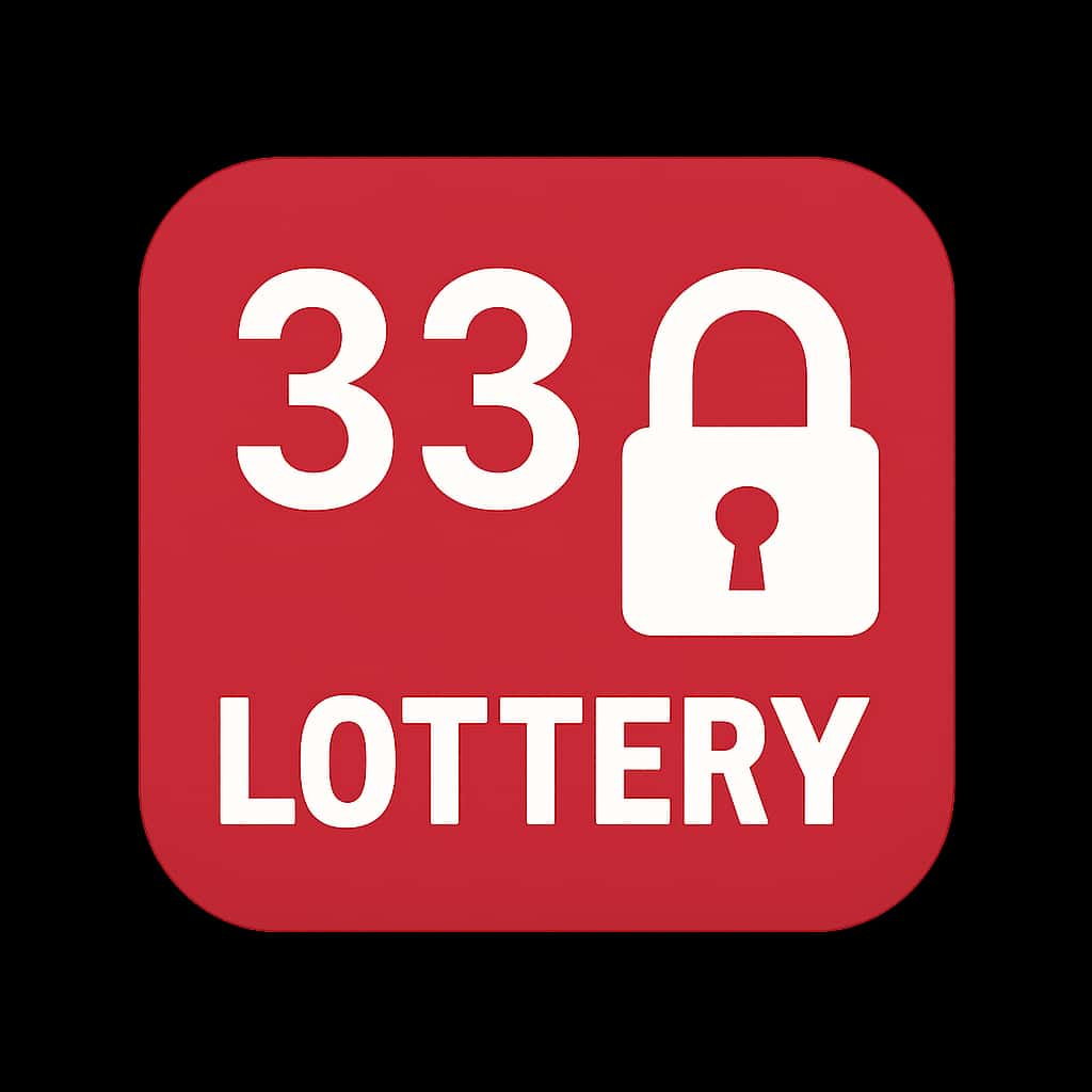 Icon illustrating the security of using 33 Lottery.
